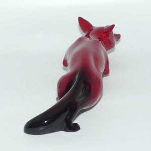 HN0147A Royal Doulton Flambe Stalking Fox | Large