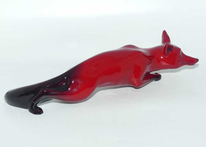 HN0147A Royal Doulton Flambe Stalking Fox | Large