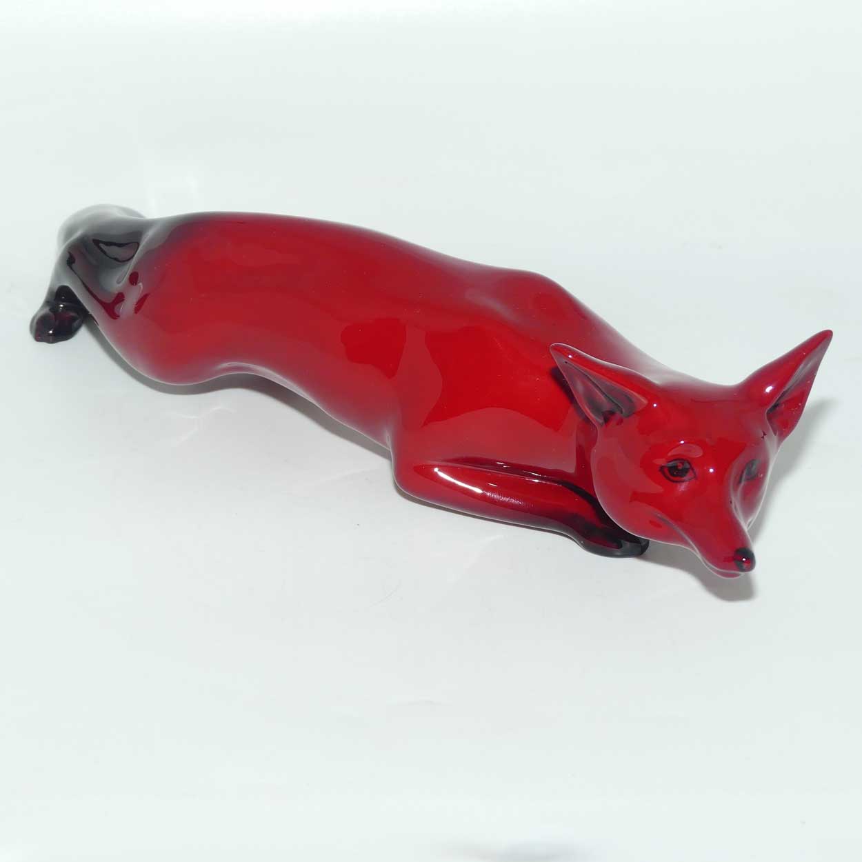 HN0147A Royal Doulton Flambe Stalking Fox | Large