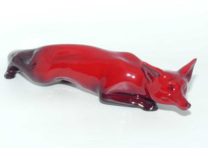 HN0147A Royal Doulton Flambe Stalking Fox | Large | signed Noke