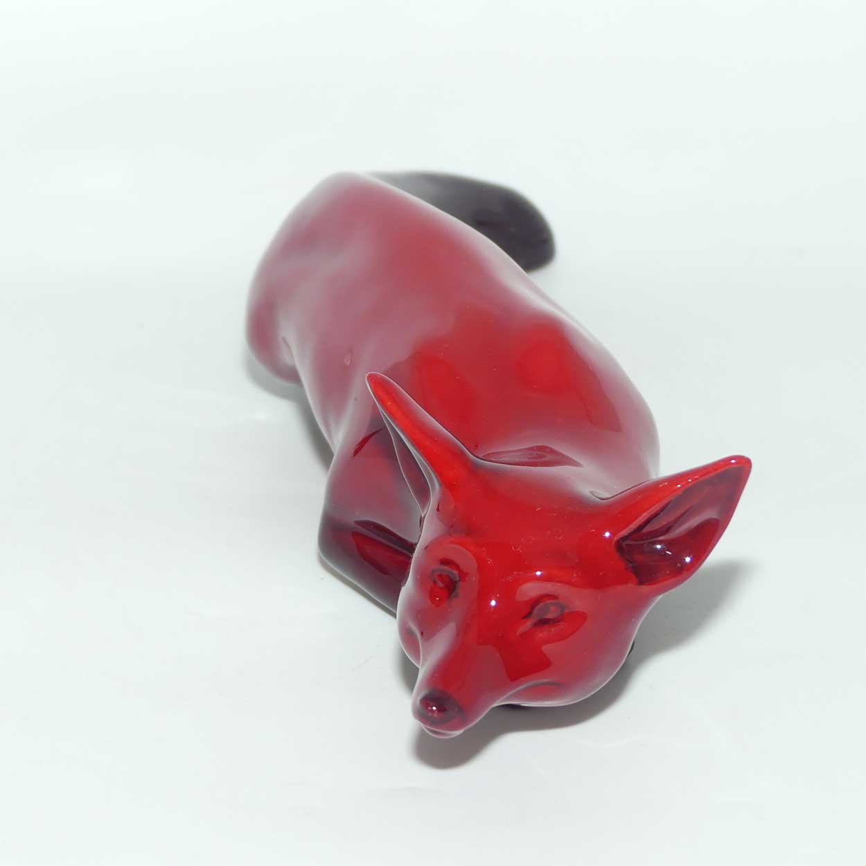 HN0147A Royal Doulton Flambe Stalking Fox | Large | signed Noke