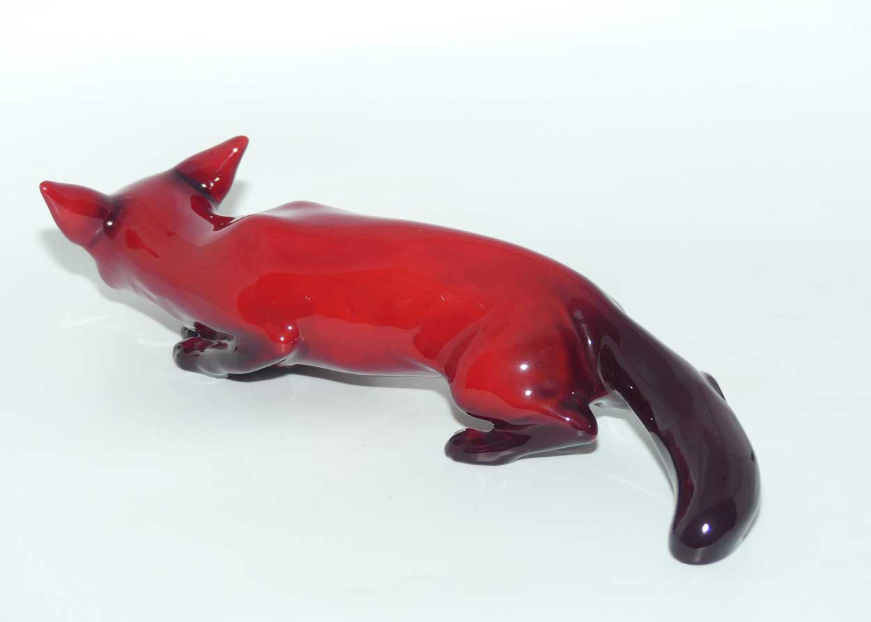 HN0147A Royal Doulton Flambe Stalking Fox | Large | signed Noke