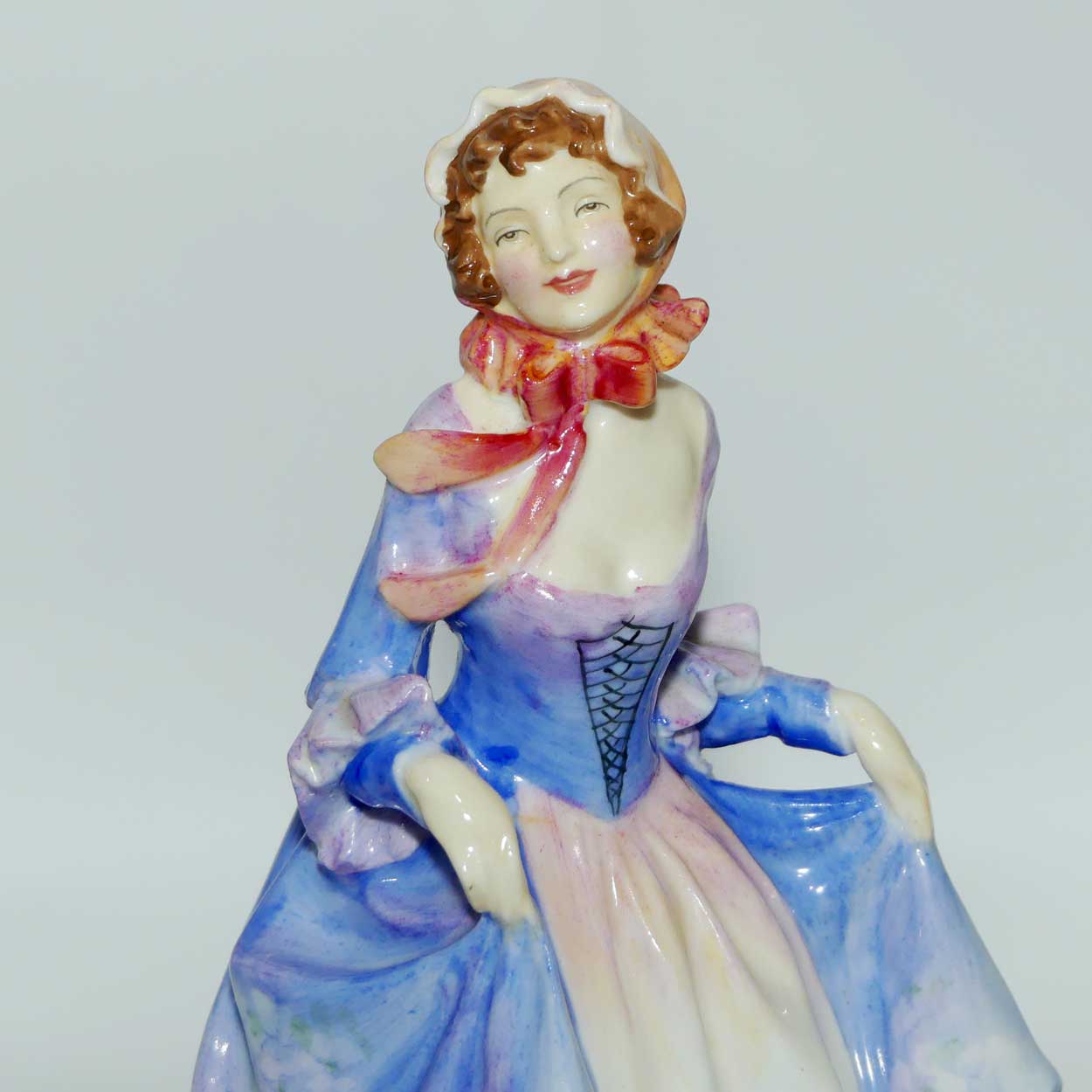 HN1577 Royal Doulton figure Suzette | Flowered Lavendar Dress | #2