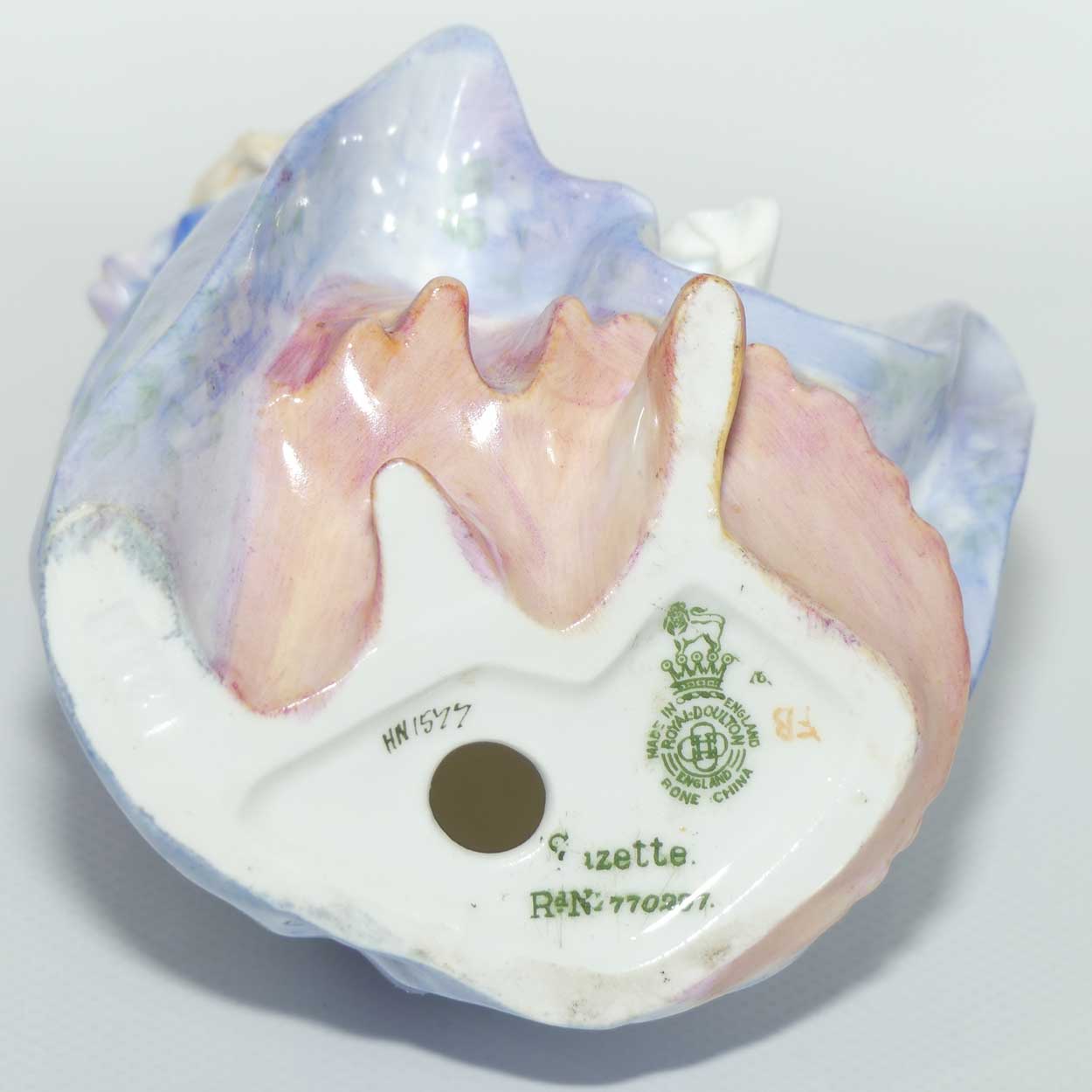 HN1577 Royal Doulton figure Suzette | Flowered Lavendar Dress | #2