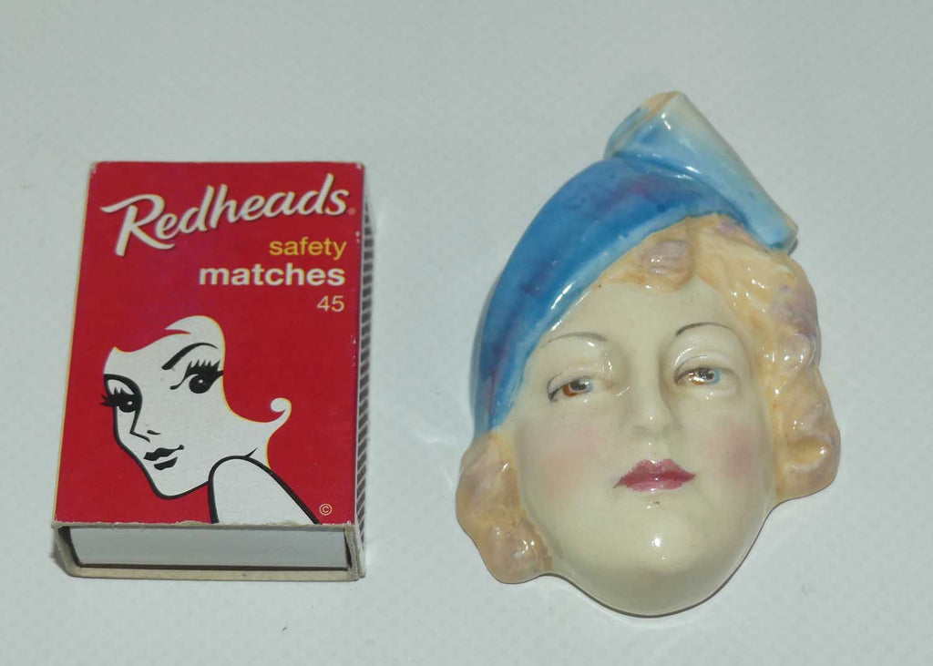 HN1614 Royal Doulton miniature wall mask | Art Deco | Marlene Dietrich