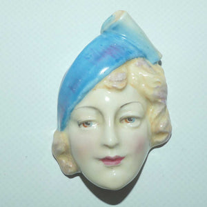 HN1614 Royal Doulton miniature wall mask | Art Deco | Marlene Dietrich