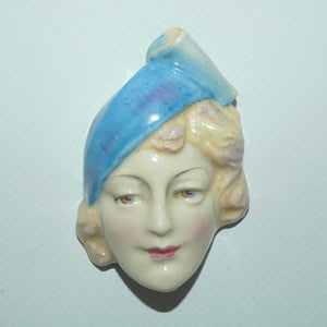 HN1614 Royal Doulton miniature wall mask | Art Deco | Marlene Dietrich