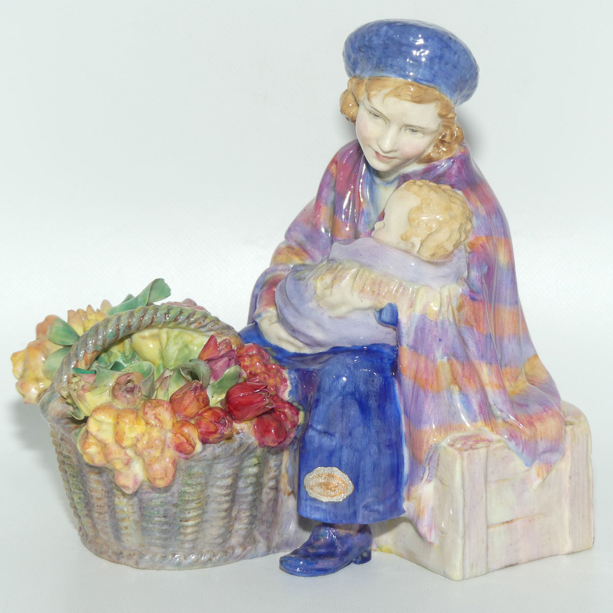 HN1627 Royal Doulton figure Curly Knob | Potted by Doulton and Co | original label