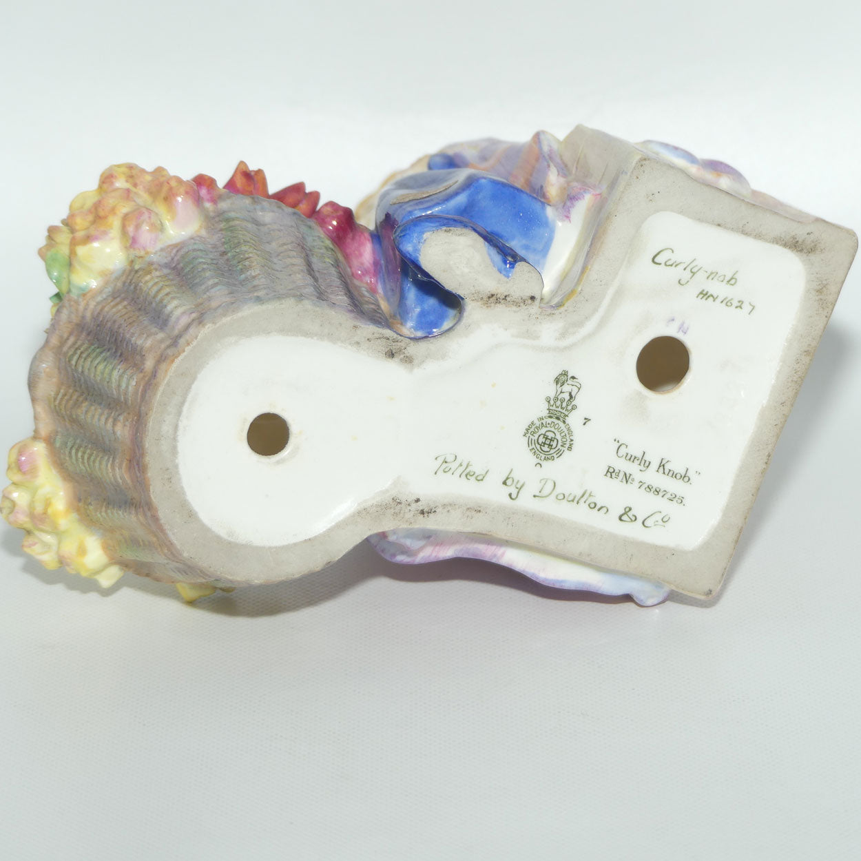 HN1627 Royal Doulton figure Curly Knob | Potted by Doulton and Co | original label