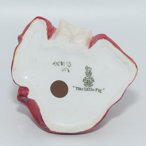 HN1793 Royal Doulton figure This Little Pig | Red | early version