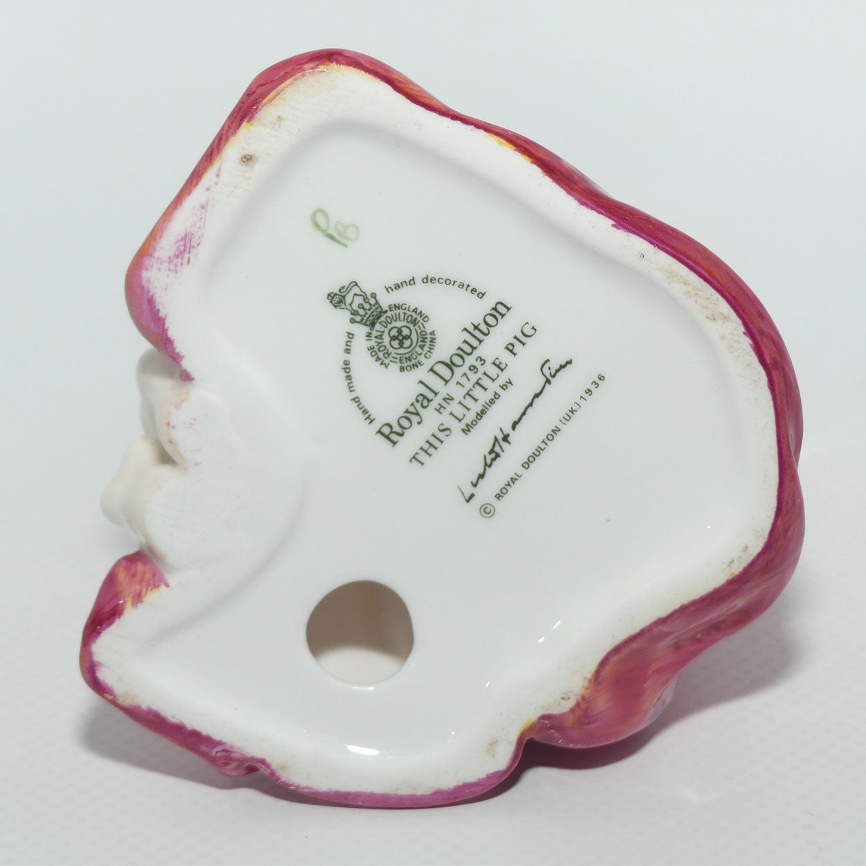 HN1793 Royal Doulton figure This Little Pig | Red | later version