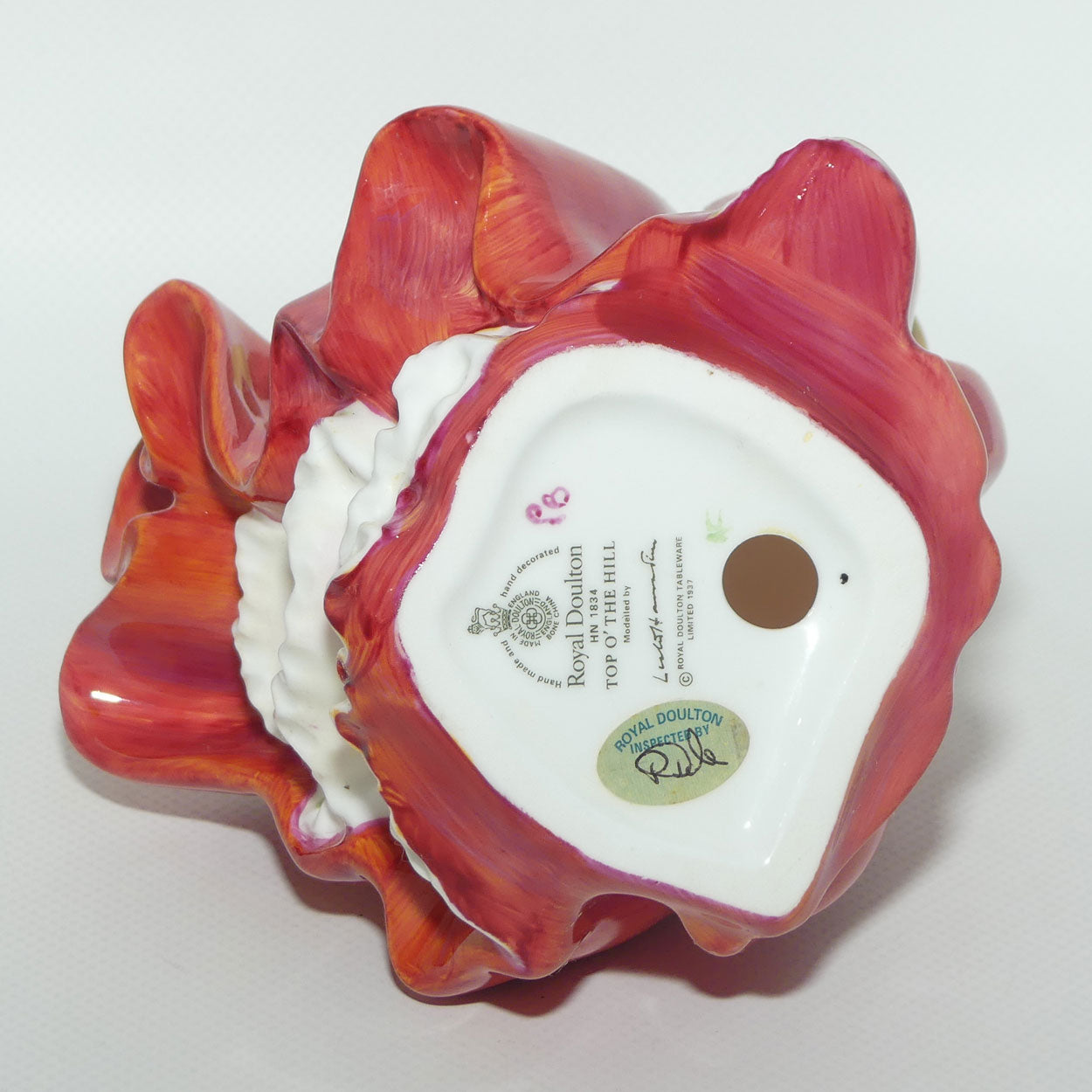 HN1834 Royal Doulton figure Top O' The Hill | Red | 1990s