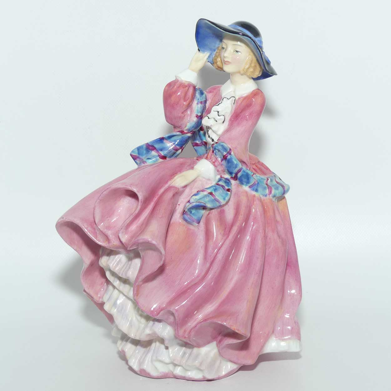 HN1849 Royal Doulton figure Top O' The Hill | Pink | early