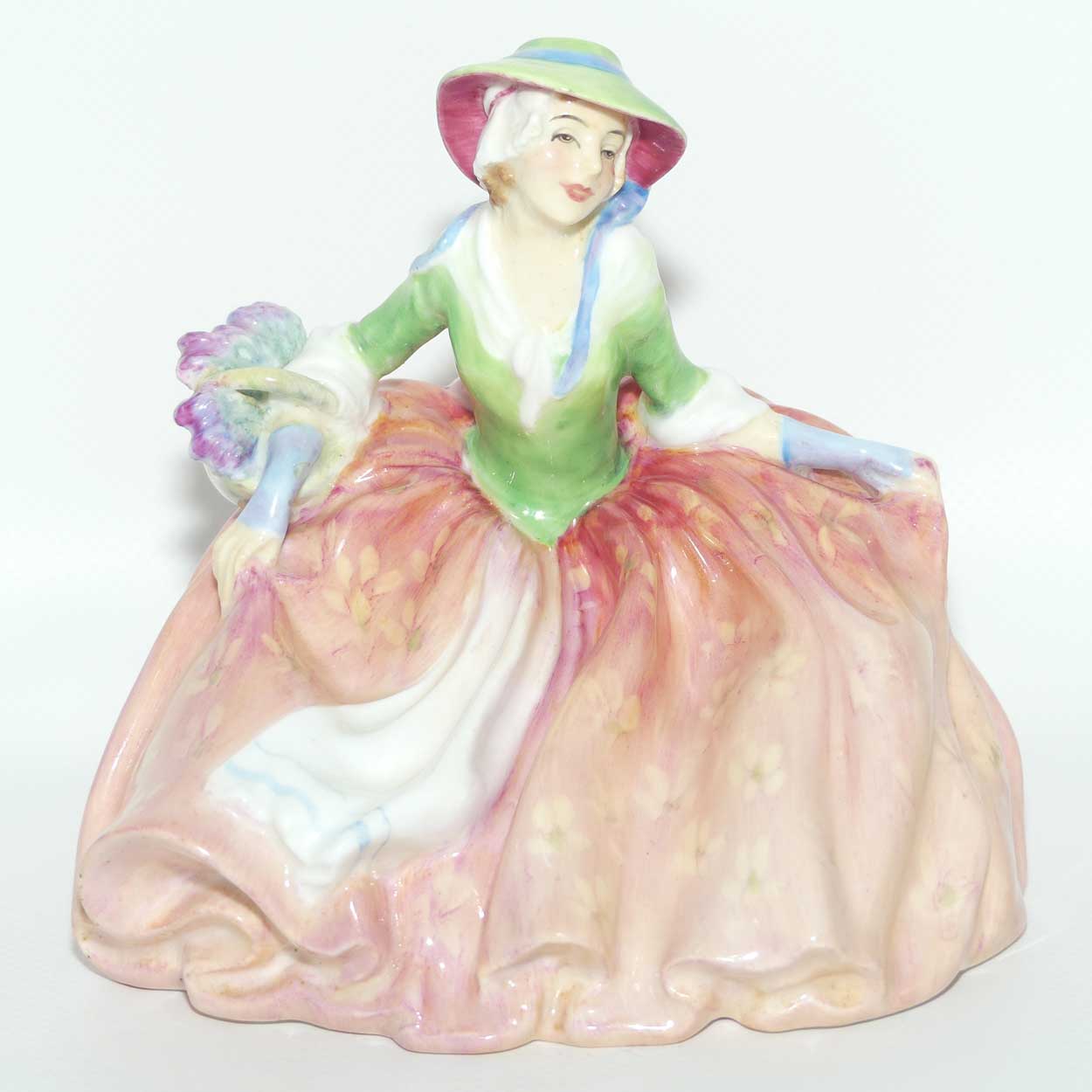 HN1871 Royal Doulton figure Annabella | Pink and Green | c.1942