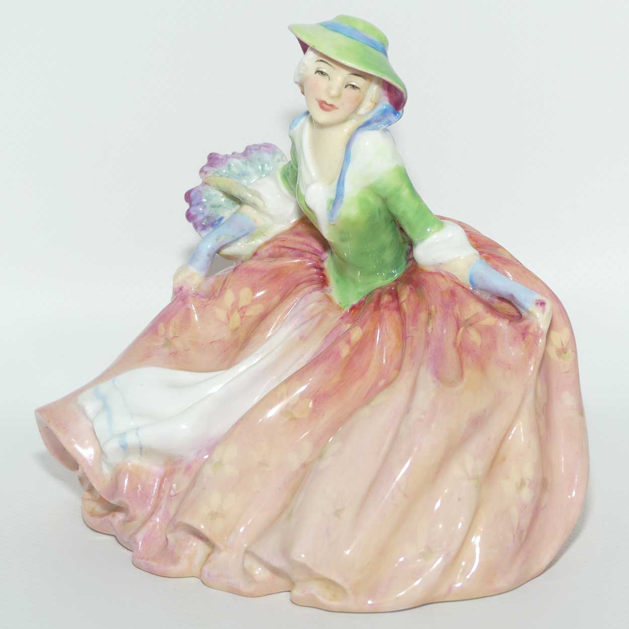 HN1871 Royal Doulton figure Annabella | Pink and Green | c.1942