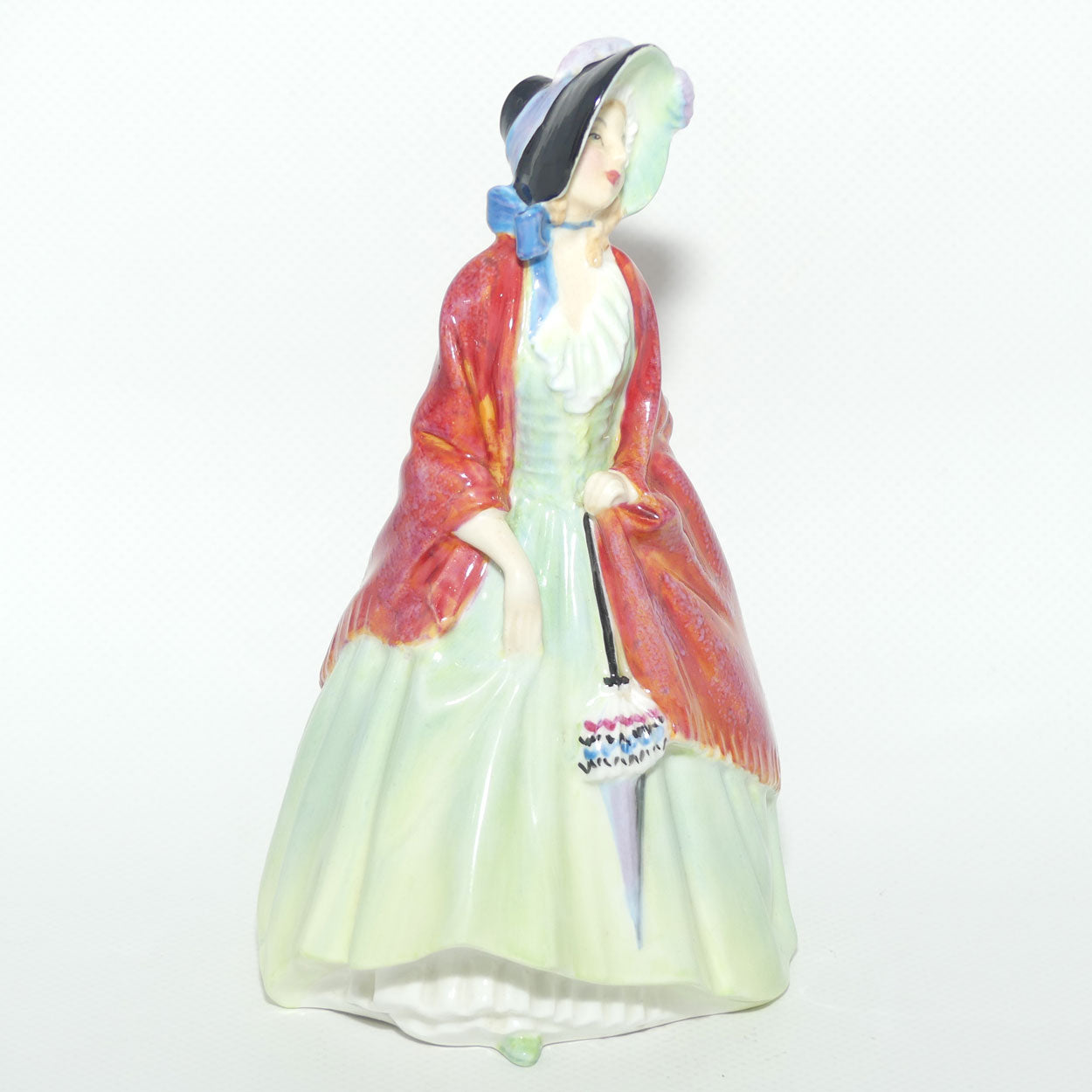 HN1914 Royal Doulton figure Paisley Shawl (Green)| #1