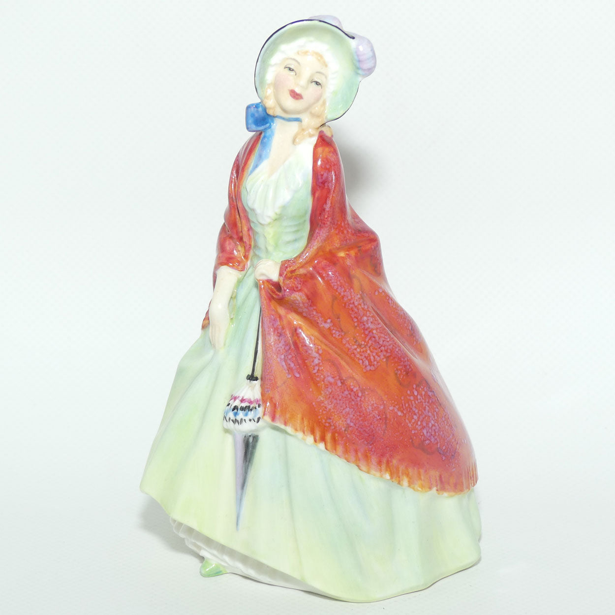 HN1914 Royal Doulton figure Paisley Shawl (Green)| #1