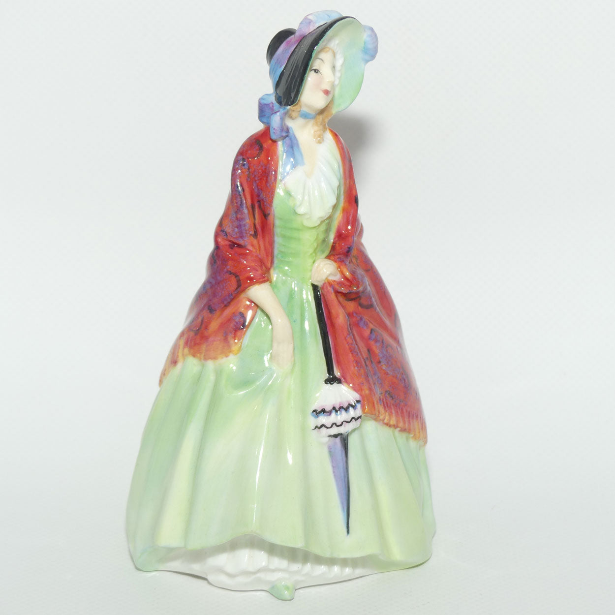 HN1914 Royal Doulton figure Paisley Shawl Green| #2