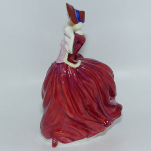 HN1934 Royal Doulton figure Autumn Breezes | Red | 1990s stamp