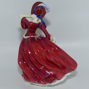 HN1934 Royal Doulton figure Autumn Breezes | Red | 1990s stamp