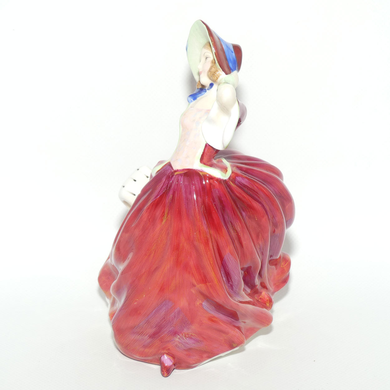 HN1934 Royal Doulton figure Autumn Breezes | Red | 1970s stamp