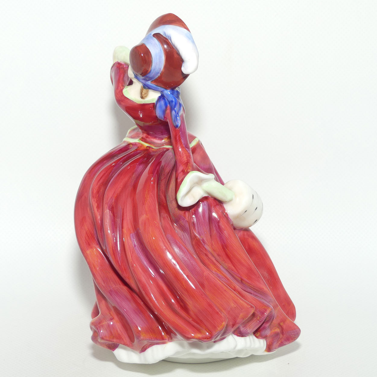 HN1934 Royal Doulton figure Autumn Breezes | Red | 1970s stamp