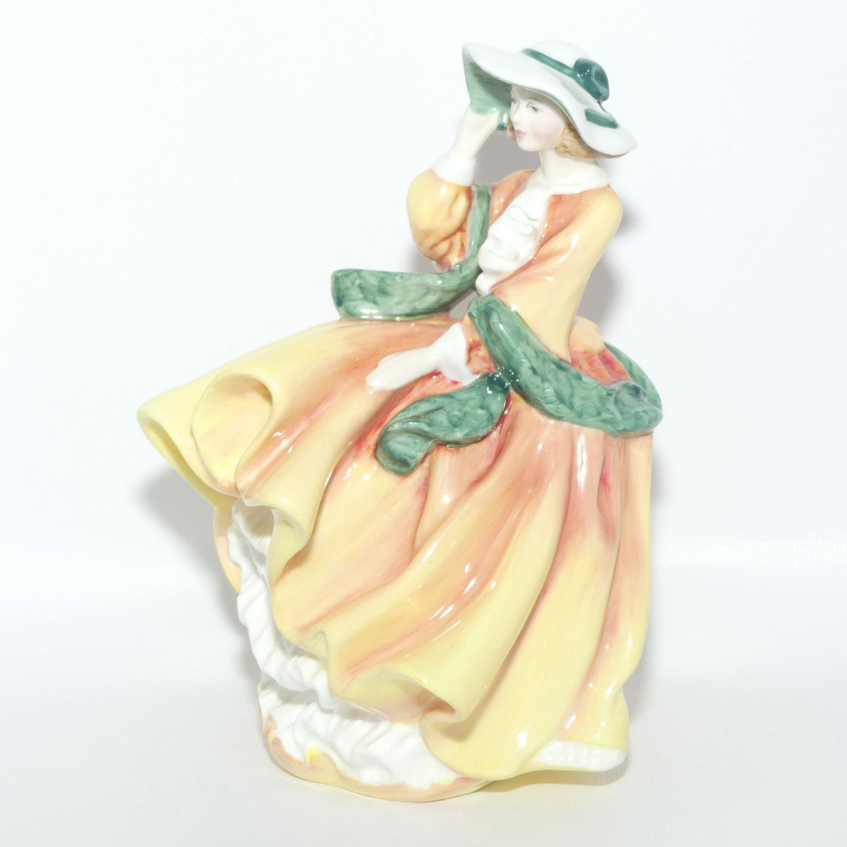HN2127 Royal Doulton figure Top O' The Hill | Green and Gold | Australian BiCentenary version