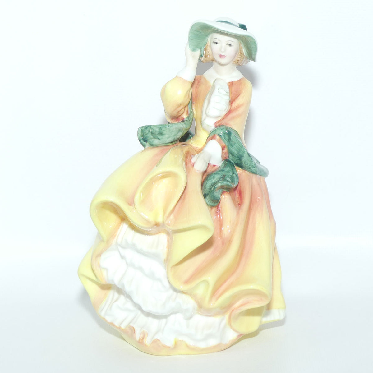 HN2127 Royal Doulton figure Top O' The Hill | Green and Gold | Australian BiCentenary version