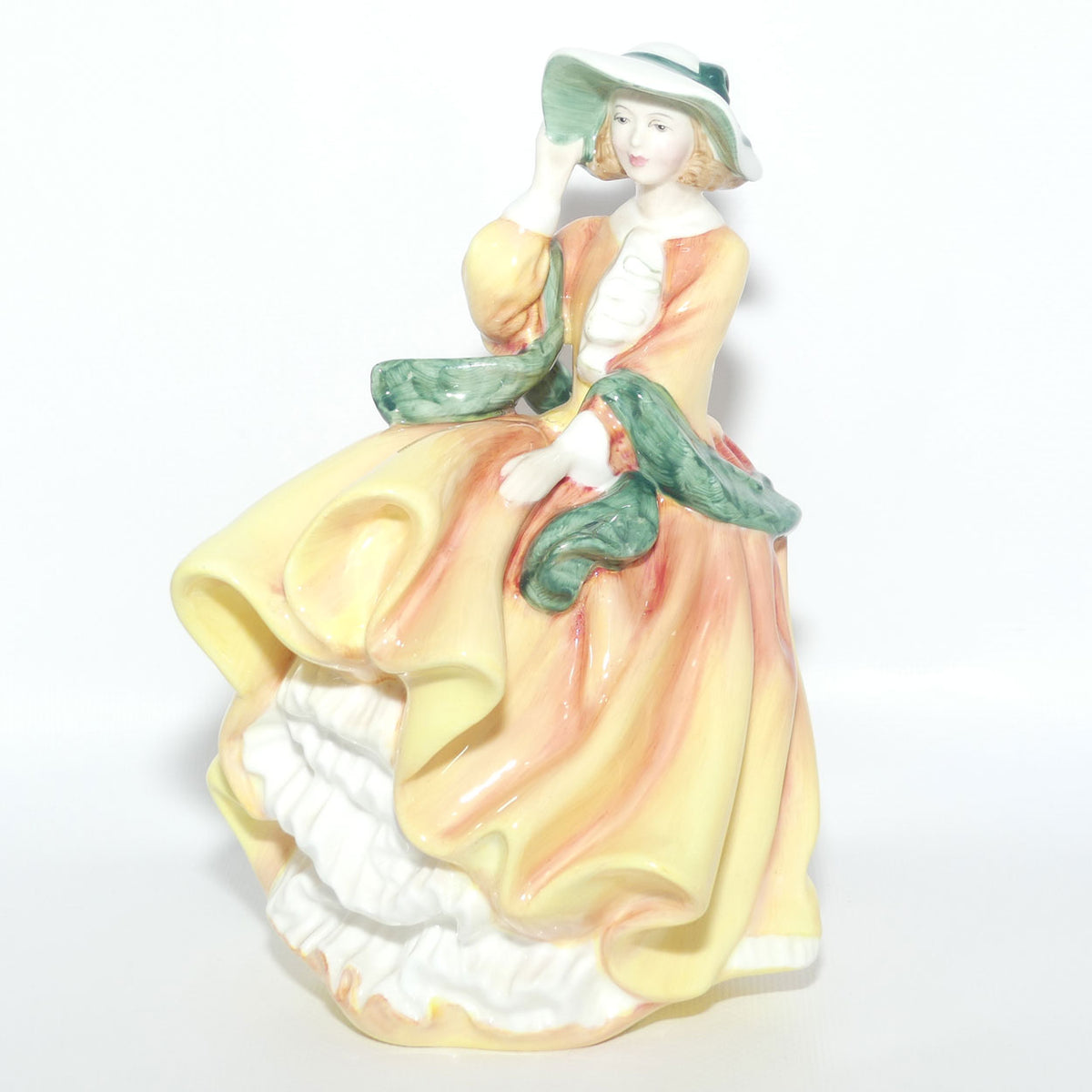 HN2127 Royal Doulton figure Top O' The Hill | Green and Gold | Australian BiCentenary version