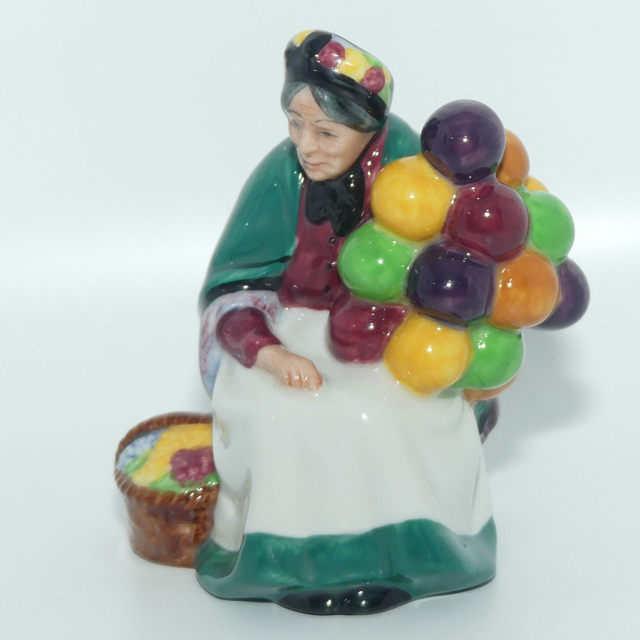 HN2129 Royal Doulton miniature figure Old Balloon Seller 