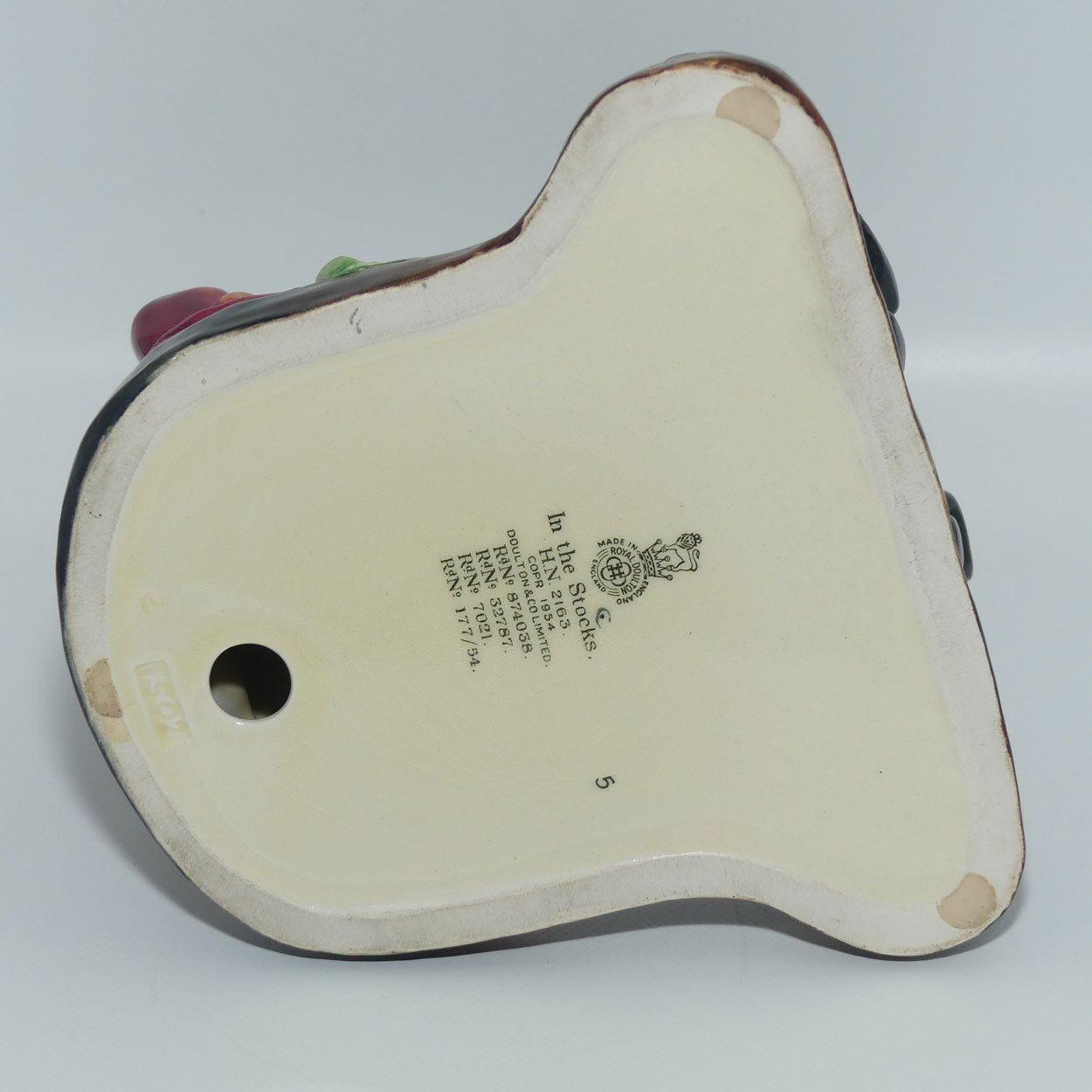 Royal Doulton figure In The Stocks HN2163 | Designer: M Nicholl | Issued: 1955-1959