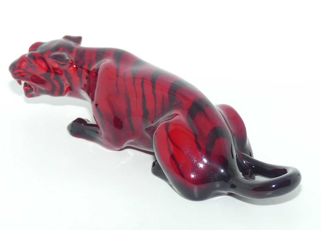 HN0225 Royal Doulton Flambe Crouching Tiger | Original Label