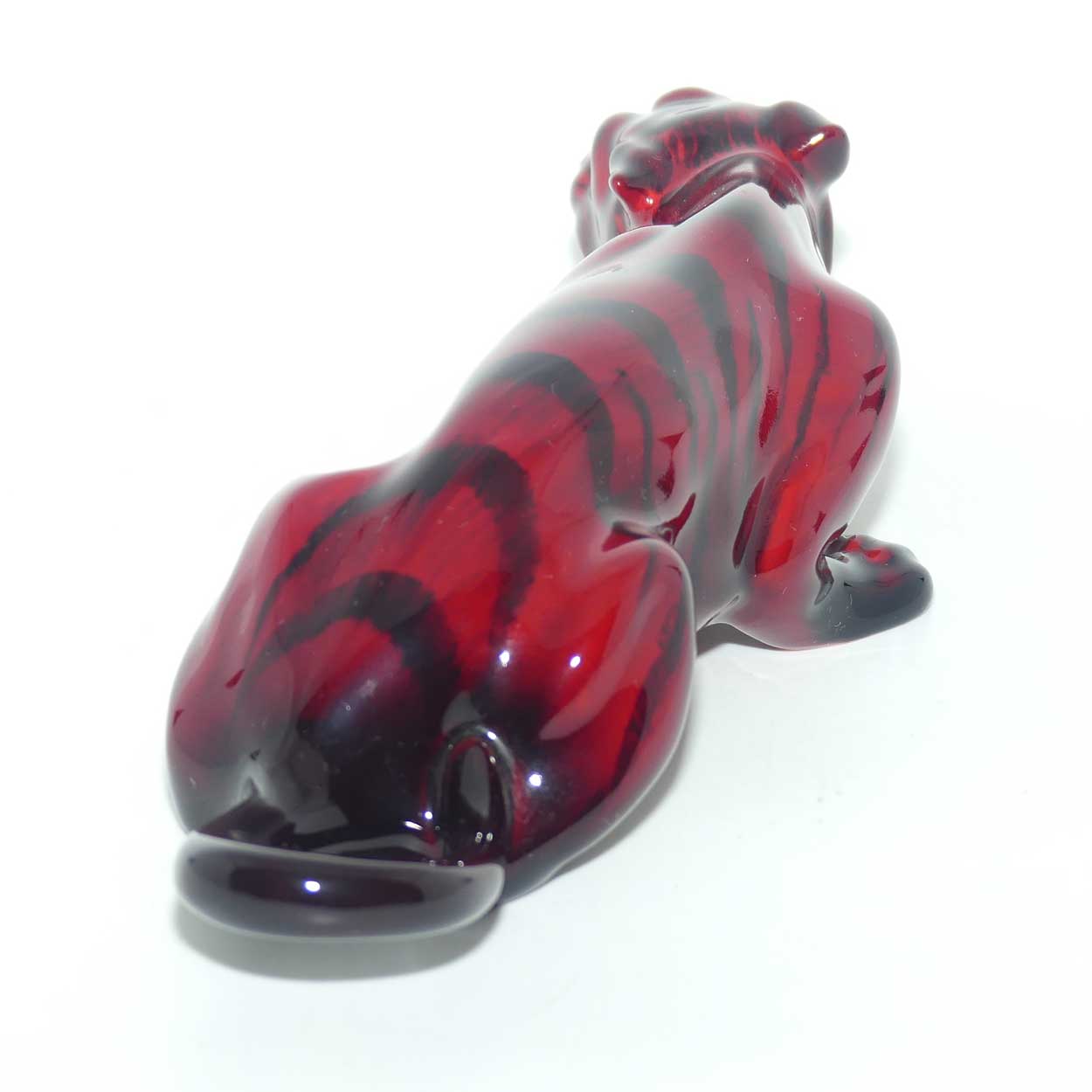 HN0225 Royal Doulton Flambe Crouching Tiger | Original Label