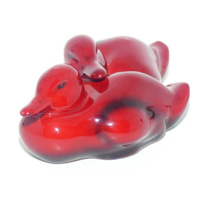 HN0239 Royal Doulton Flambe Ducklings Resting