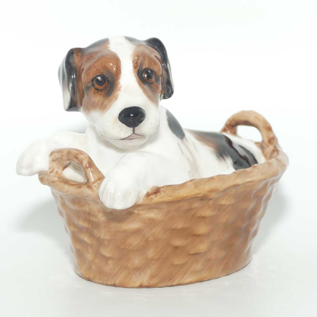 HN2587 Royal Doulton Terrier Sitting in Basket | #1