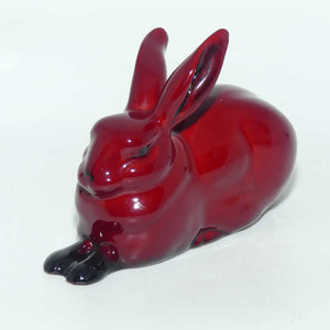 HN2592 Royal Doulton Flambe Hare - Crouching (Style Three)