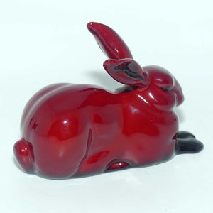 HN2592 Royal Doulton Flambe Hare - Crouching (Style Three)