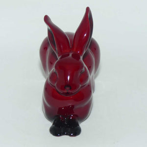 HN2592 Royal Doulton Flambe Hare - Crouching (Style Three)