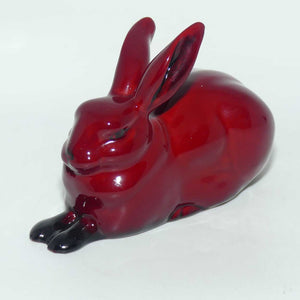 HN2592 Royal Doulton Flambe Hare - Crouching (Style Three)