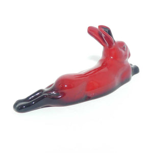 HN2594 Royal Doulton Flambe Hare Lying, Legs Behind (Small | Newer)