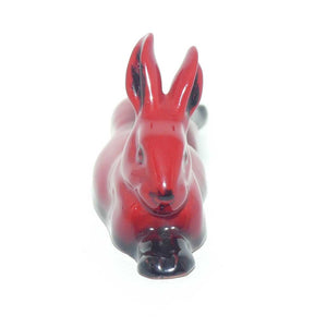 HN2594 Royal Doulton Flambe Hare Lying, Legs Behind (Small | Newer)