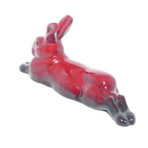 HN2594 Royal Doulton Flambe Hare Lying, Legs Behind (Small | Older)