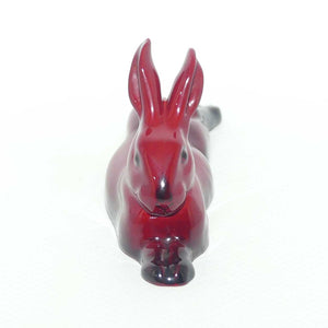 HN2594 Royal Doulton Flambe Hare Lying, Legs Behind (Small | Older)