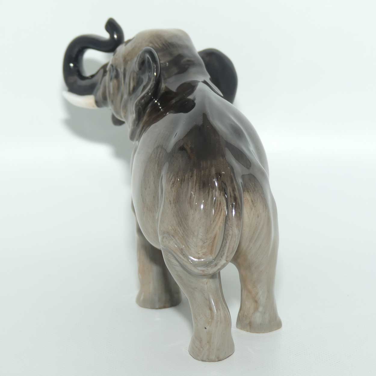 HN2644 Royal Doulton Elephant Trunk in Salute (Grey)