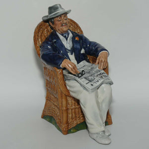 HN2677 Royal Doulton figure Taking Things Easy | Blue