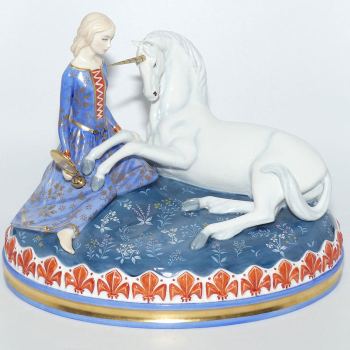 HN2825 Royal Doulton figure Myths and Maidens series | Lady and the Unicorn | LE 184/300