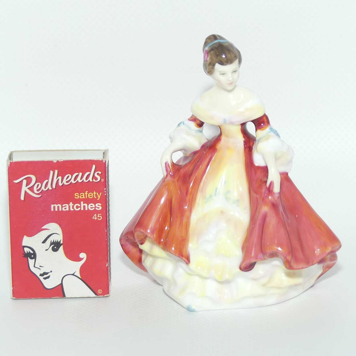 HN3174 Royal Doulton miniature figure Southern Belle | Red | #2