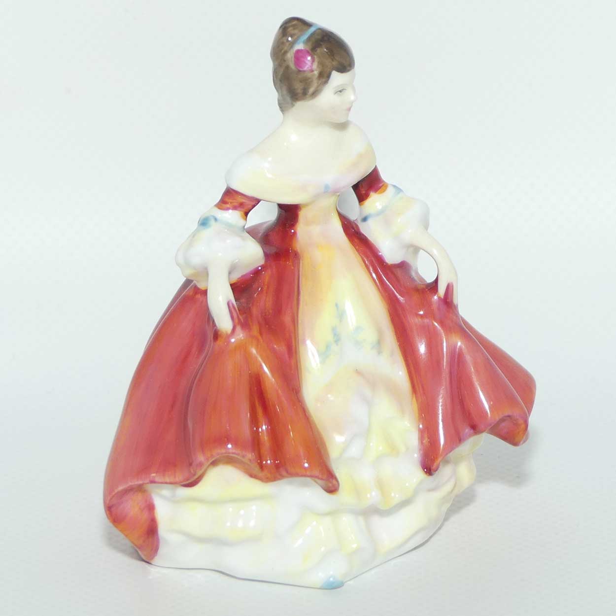 HN3174 Royal Doulton miniature figure Southern Belle | Red | #2