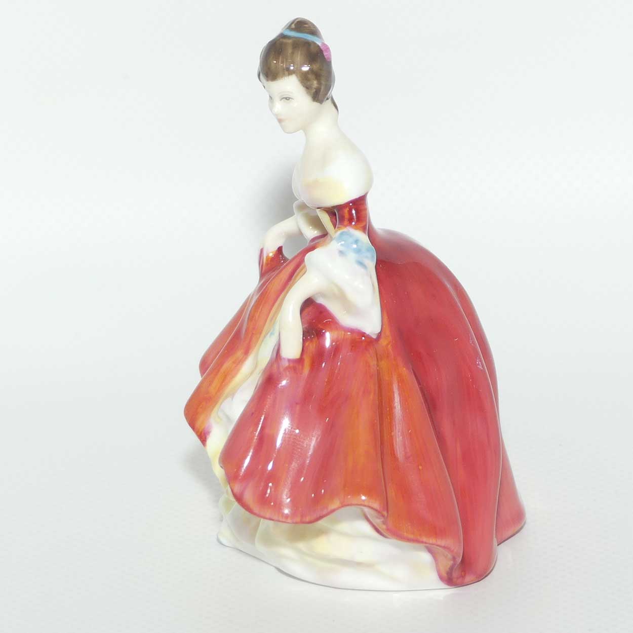 HN3174 Royal Doulton miniature figure Southern Belle | Red | #2