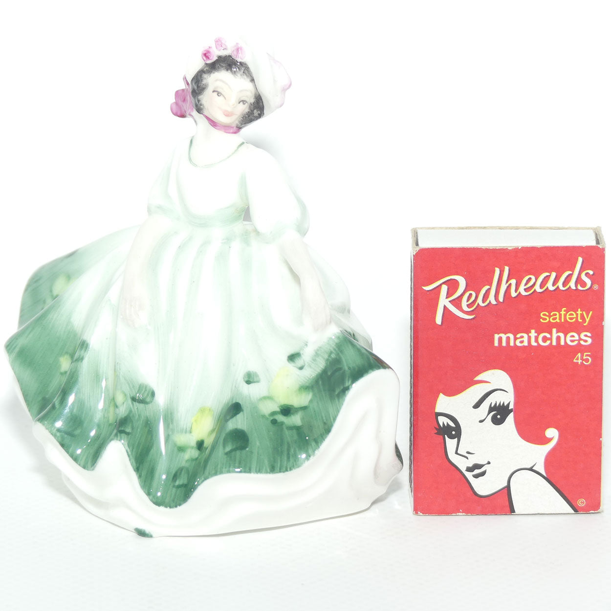 HN3218 Royal Doulton miniature figure Sunday Best | Green | #2